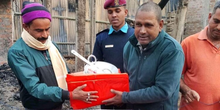 धर्मी हल्फा क्लवद्वारा अनिपिडितलाई राहत वितरण